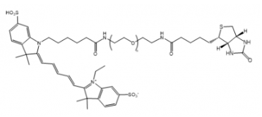 ɹȾCy5-PEG-Biotin/Ҷ-أPEG:1000ą(sh)Y(ji)(gu)ʽ