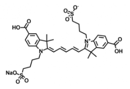 ˮԟɹȾdiSulfo-Cy5 bis-carboxylic acid/COOH/Ȼᣬܽ water,alcohols, DMSO, DMF