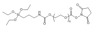 Silane-PEG-SC-Ҷ-Silane-PEG-Succinimidyl ester