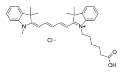 ֬CY5-COOH Cyanine5 COOH, Cy5Ⱦ,CAS ̖(ho):1032678-07-1 (chloride), 195867-59-5 (inner salt), 766503-38-2 (without anion)